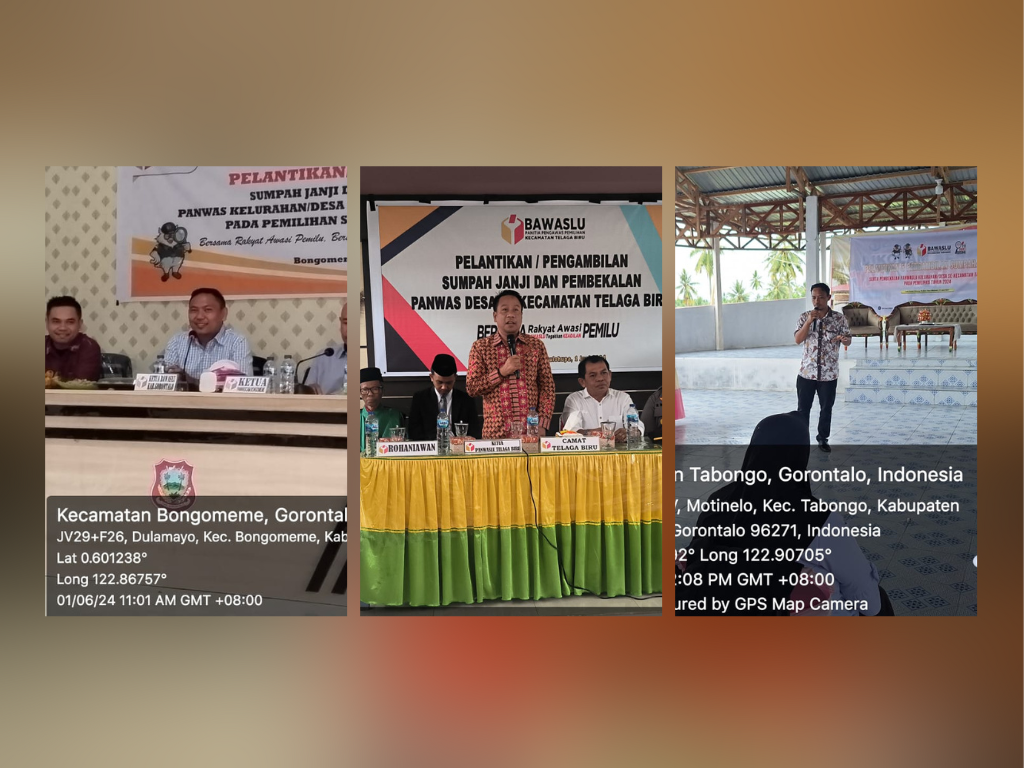Bawaslu Kabgor Hadiri Pelantikan dan Pembekalan PKD pada Pilkada Tahun 2024
