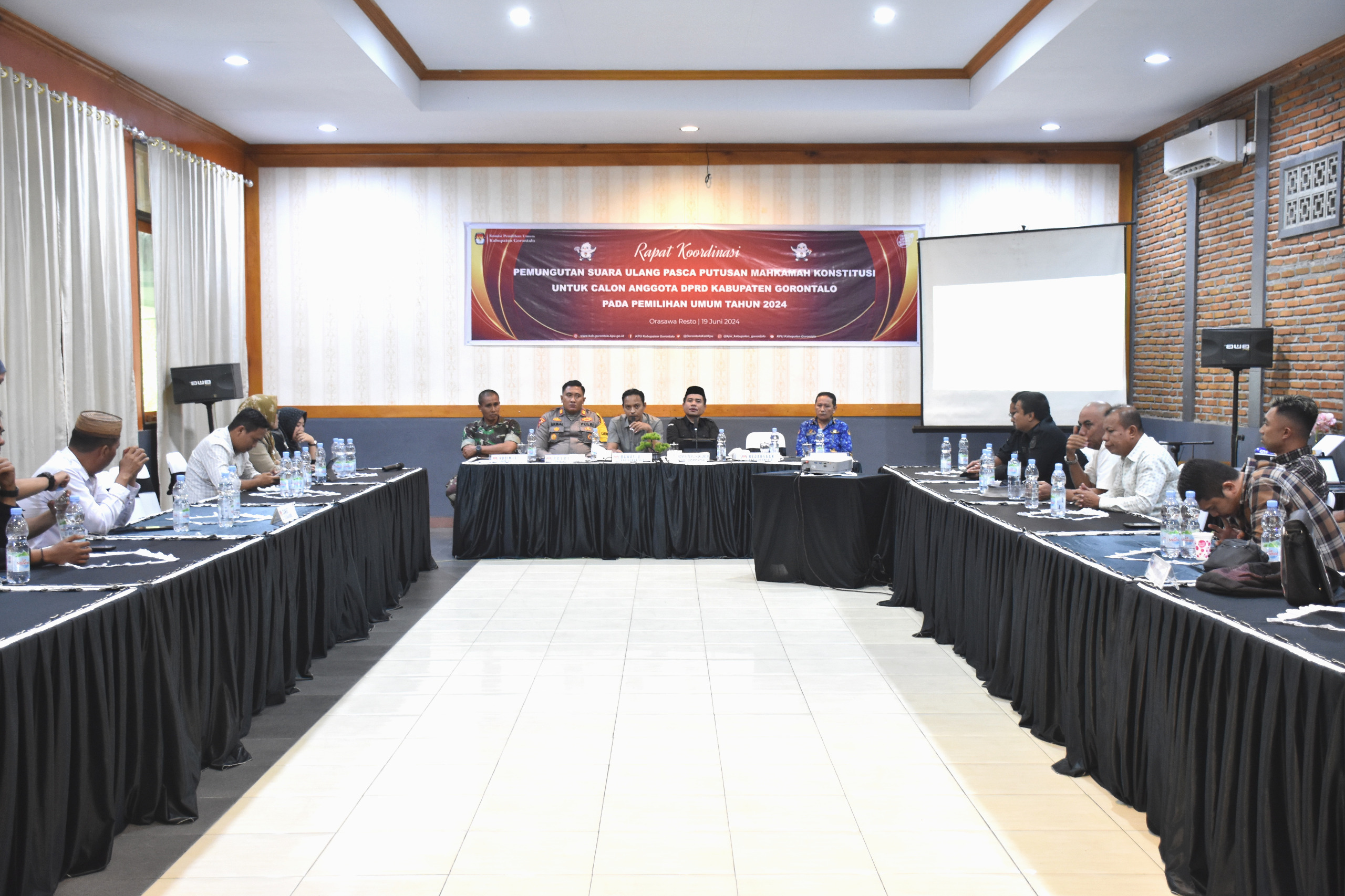 Rakor Persiapan PSU, Bawaslu Kabgor Pastikan Lakukan Pengawasan Maksimal