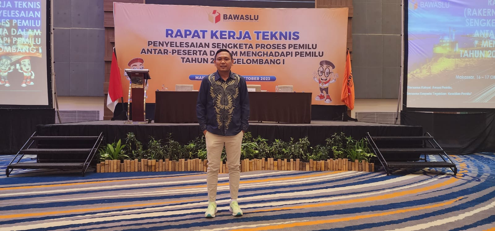 Wahyudin Hadiri Rakernis Penyelesaian Sengketa Proses Pemilu Antar Peserta Pemilu Gelombang I