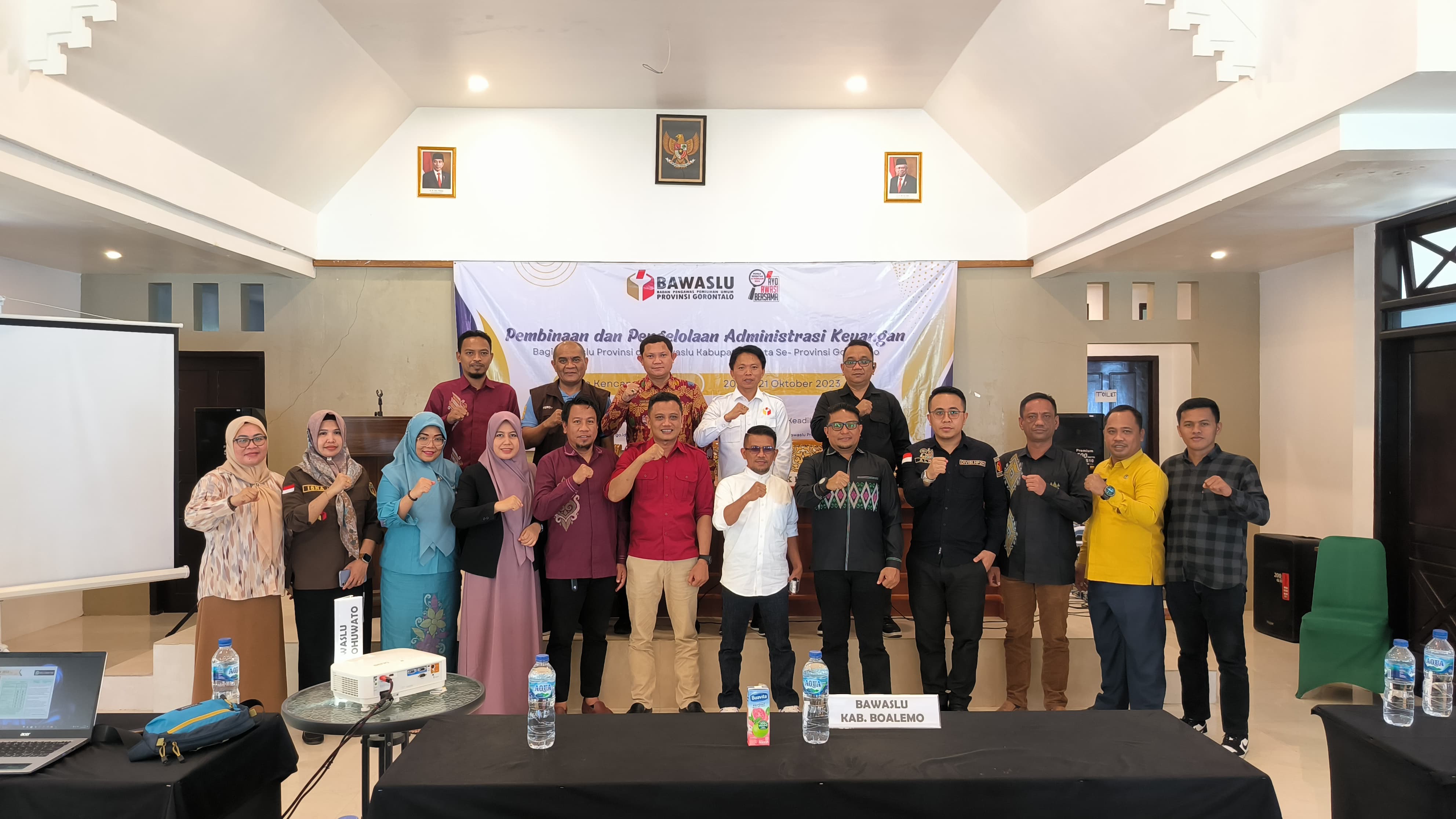 Bawaslu Kabgor Ikuti Kegiatan Rapat Fasilitasi Pembinaan dan Penguatan Kelembagaan