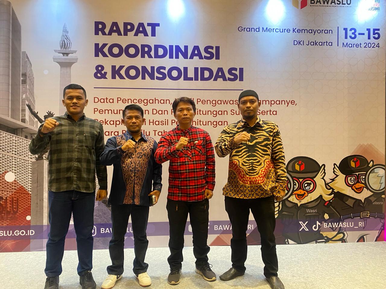 Under Hadiri Rakornas dan Konsolidasi Data Pencegahan, Hasil Pengawasan Kampanye dan Pungut Hitung