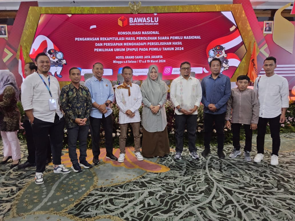 Persiapan PHPU di MK, Bawaslu Kabgor Hadiri Konsolnas Pengawasan Rekapitulasi Hasil Perolehan Suara