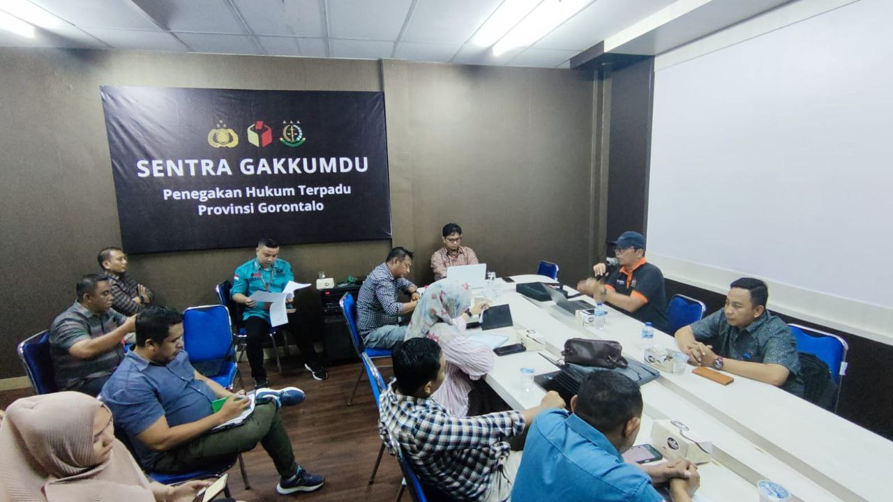 Bawaslu Kabgor Hadiri Rakernis Penerimaan dan Penyampaian Laporan dan Temuan Dugaan Pelanggaran Pemilu