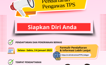 REKRUTMEN PENGAWAS TEMPAT PEMUNGUTAN SUARA (PTPS)