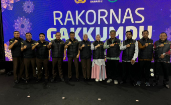 Kawal Pemilu 2024 yang Demokratis dan Bermartabat, Under Hadiri Rakornas Gakkumdu